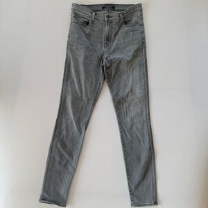J Brand Women’s Maria Grey Faded Stretch High Rise Skinny Jeans – Size 28